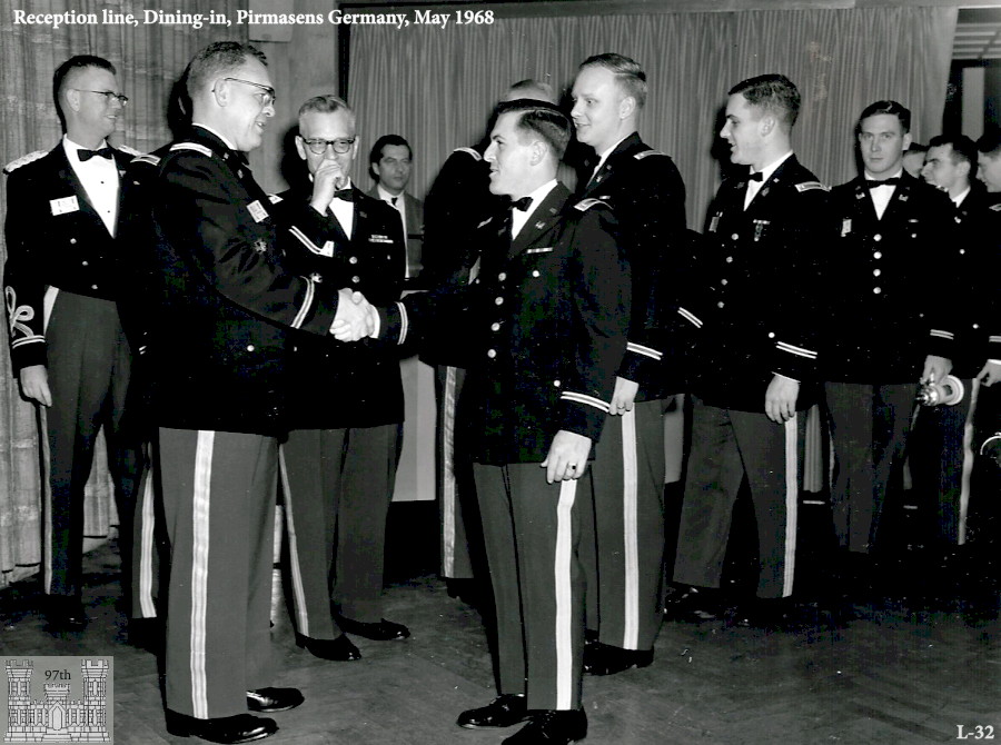 Reception line, Formal Mess, Pirmasens, Germany