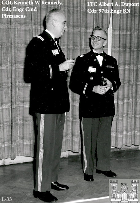 COL Kenneth W. Kennedy, LTC Albert A. Dupont, Pirmasens, Germany