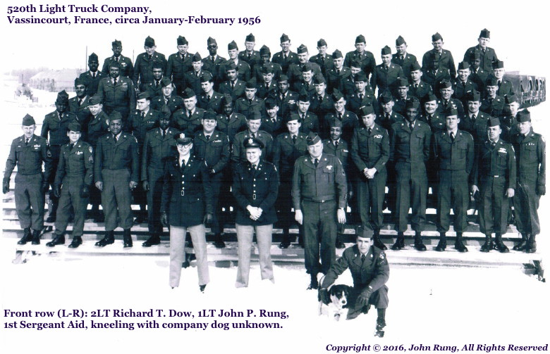 520th Light Truck Company photo, 1956