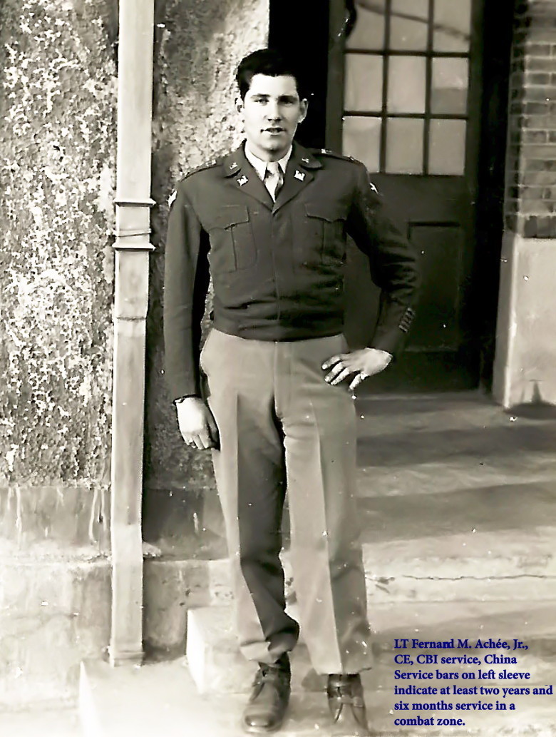 China-Burma-India Theater service, LT, probably post-WWII