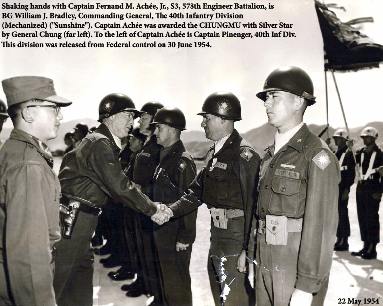 Awards presentation, Korea, 22 May 1954