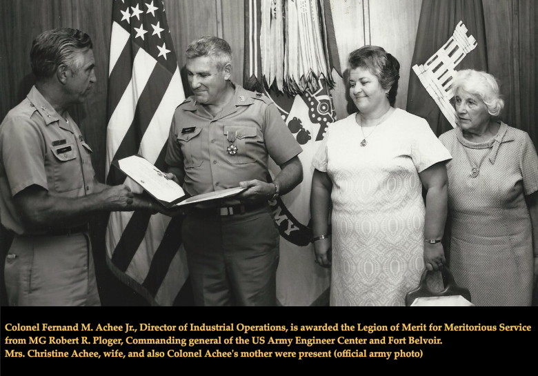 Legion of Merit for Meritorious Service by MG Robert R. Ploger