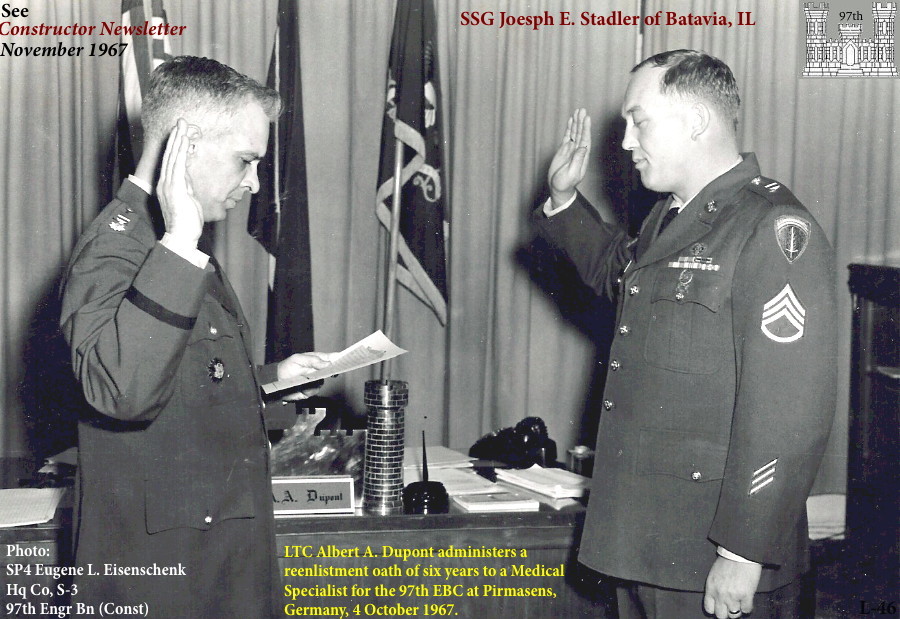 1SG Joseph E. Stadler Obituary, 2012