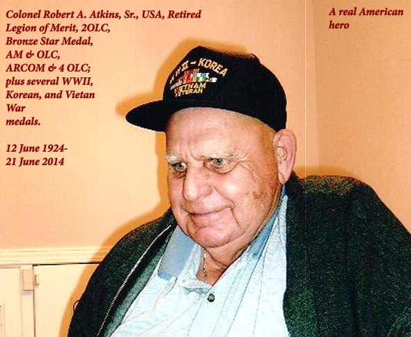 Colonel Atkins photo courtesty of his daughter
