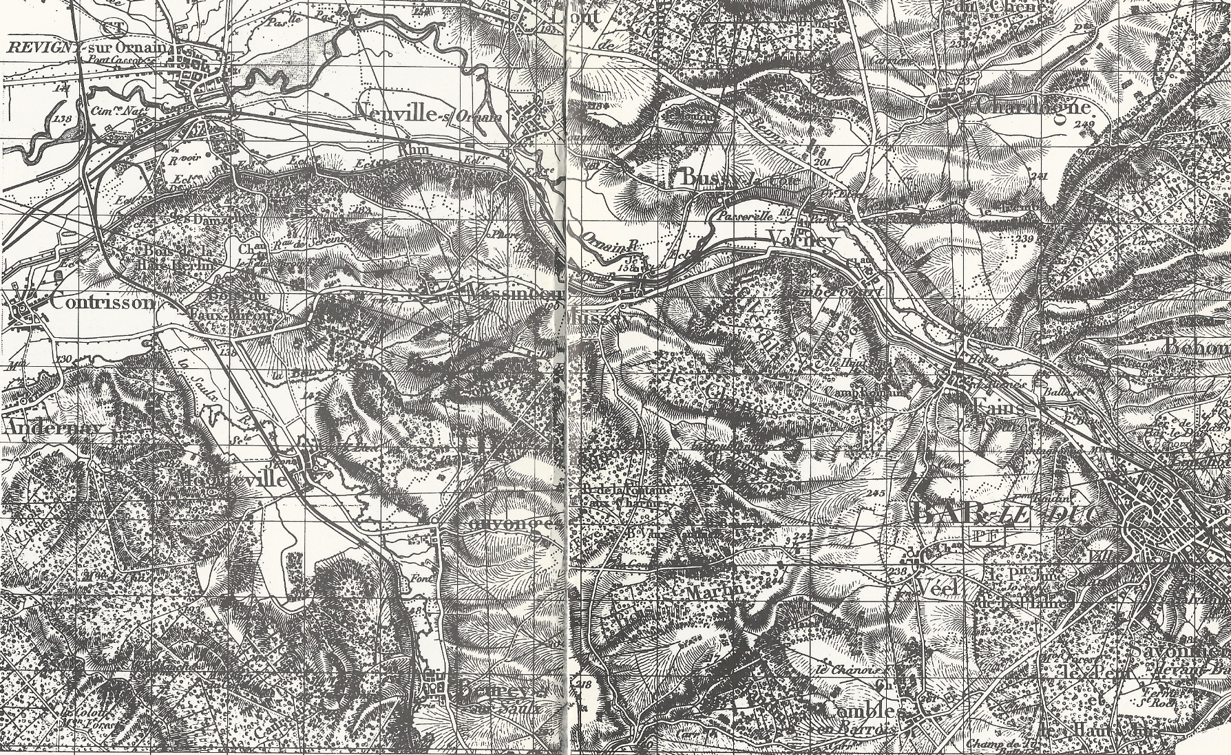 Theatre des Operations, map from pp. 16-17, Bataille de Vassincourt, by Maurice Pierre, Guerre 1914-1818, 6-12 Septembre 1914 Theatre des Operations, map from pp. 16-17, Bataille de Vassincourt, by Maurice Pierre, Guerre 1914-1818, 6-12 Septembre 1914