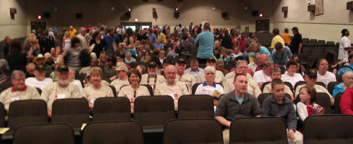 Members of the 97th Engineers, family and friends attend a graduation, Co C, 31st Engr Bn, 20 May 2011