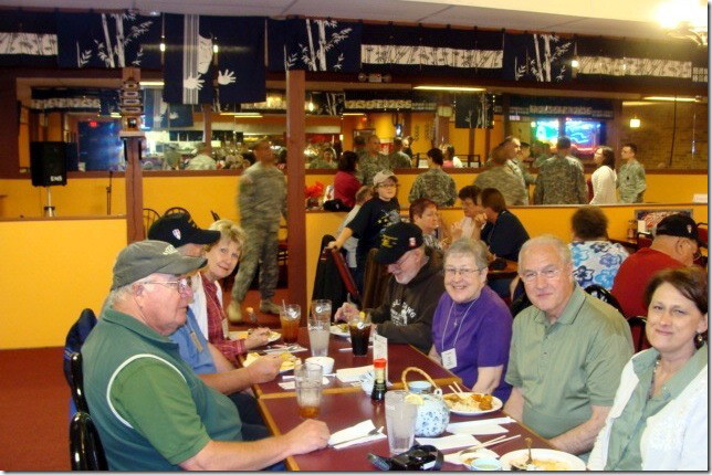 Engineers eating at Seoul Garden Restaurant