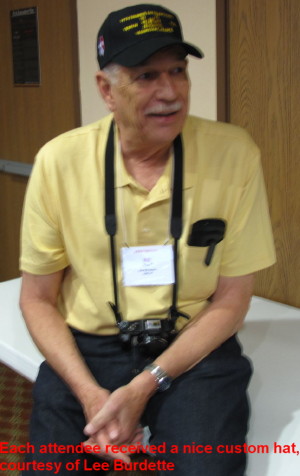 Black reunion hats provided by lee Burdette