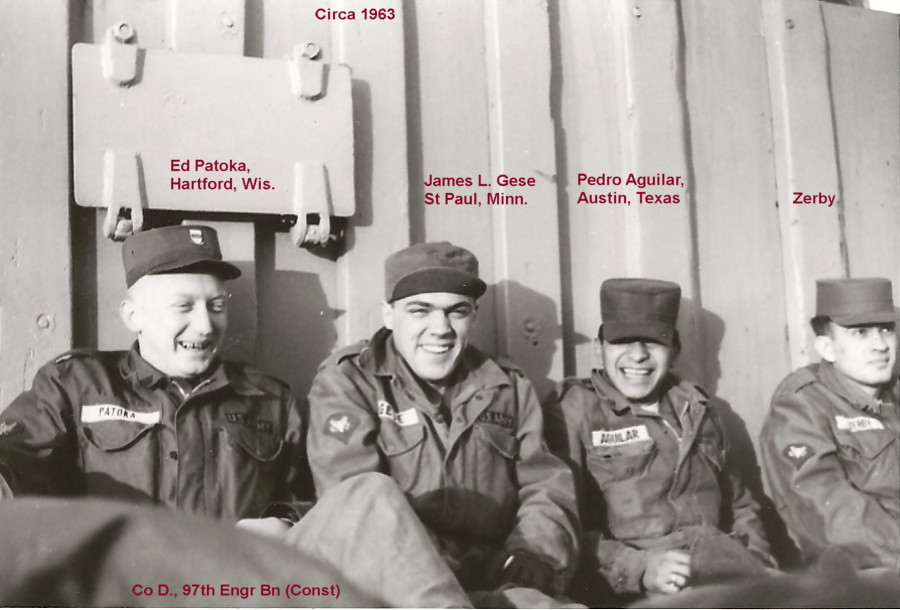 Various 97th Engr men, photo by Ed Patoka