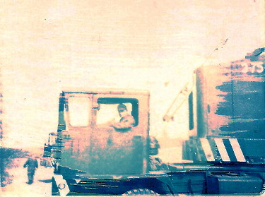 Michael, driving a 20 ton truck mounted crane