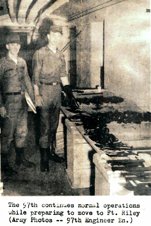 Michael, left, won a prized furlough for his section being turned in and ready for REFORGER, first in battalion