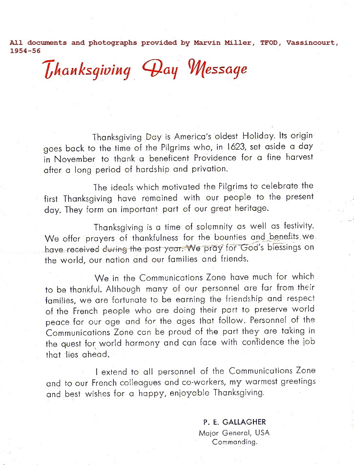 Commander's message,1955