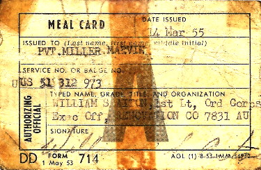 Meal Card, Could not eat without it Meal Card, Could not eat without it