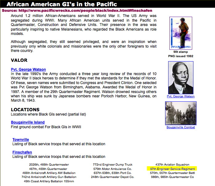 American units at Finschafen, New Guinea