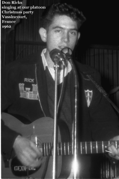 Touring band in which Don Ricks sang and played in France